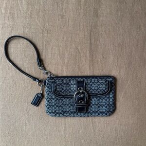 Coach Wristlet with Buckle Detail
